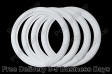 Motorcycle Wide Profile 16" x 2" Whitewalls Portawall tire sidewalls, toppers, tyre Insert Trim Set of 4
